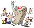 给医院把脉