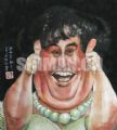 苏珊大妈漫像（国画1）.